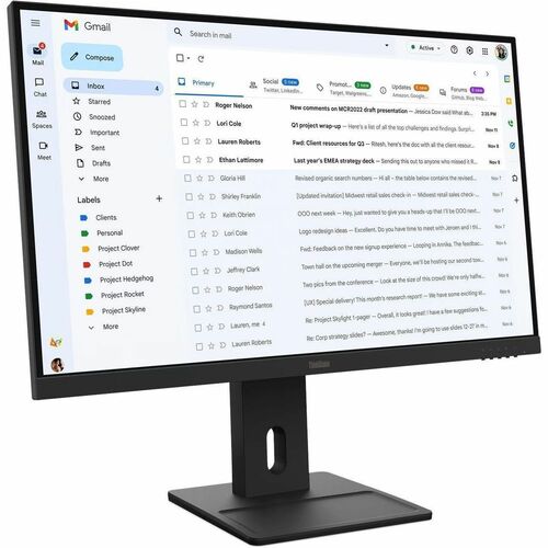 Lenovo ThinkVision E27-40 27" Class Full HD LED Monitor - 16:9 - Raven Black - 68.6 cm (27") Viewable - In-plane Switching