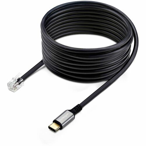 StarTech.com 1.80 m RJ-9/USB-C Phone Cable - 1 - Cable for Phone, Handset, Headset, Wireless Headset, Desktop Computer, No