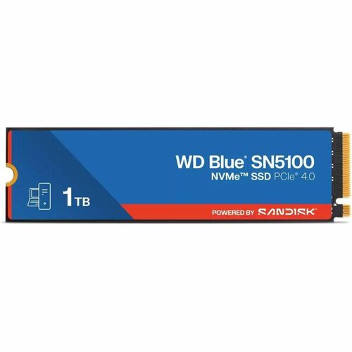 Western Digital Blue WDS100T5B0E-00CPE0 1000 GB Solid State Drive - M.2 Internal - PCI Express - Desktop PC Device Supported