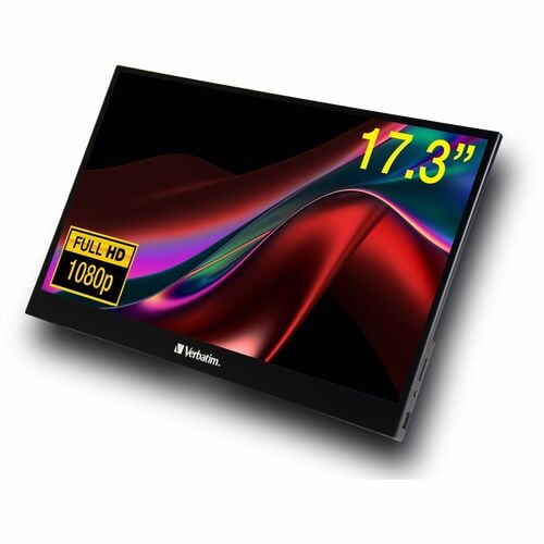 Monitor LCD Touchscreen Verbatim 49593 - 431,8 mm (17") Class - 16:9 - 6 ms - 43,9 cm (17,3") Viewable - Capacità - 10 Poi