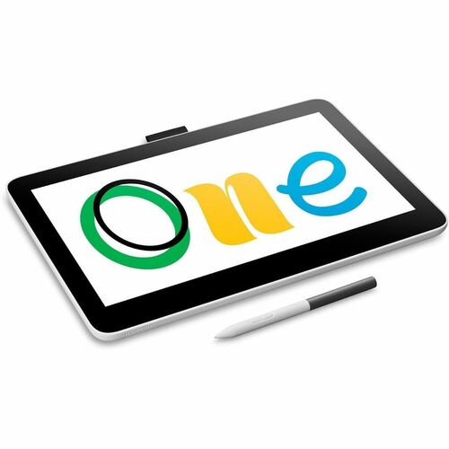 Wacom One Tableta gráfica - 33.8cm (13.3") LCD Full HD - Pantalla Táctil - Pantalla Multi-táctil - Cable - 4096 Nivel de p