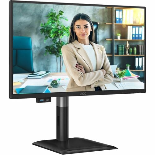 AOC 24P4U 24" Class Full HD LED Monitor - 16:9 - Textured Black - 60.5 cm (23.8") Viewable - In-plane Switching (IPS) Tech