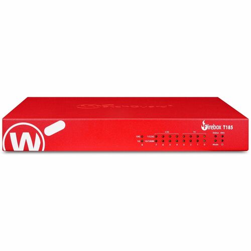 WatchGuard Firebox T185 Network Security/Firewall Appliance - Policy Management - 8 Port - Gigabit Ethernet, 2.5 Gigabit E