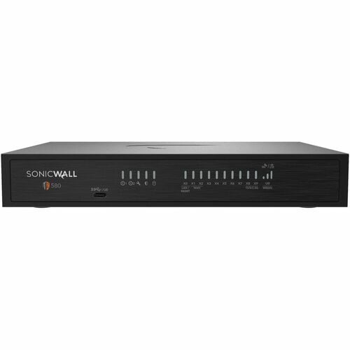 SonicWall TZ580 Network Security/Firewall Appliance - Intrusion Prevention - 8 Port - 10 Gigabit Ethernet, Gigabit Etherne