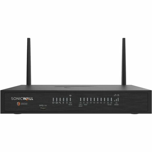 SonicWall TZ380W Network Security/Firewall Appliance - Intrusion Prevention - 8 Port - Gigabit Ethernet, 5 Gigabit Etherne
