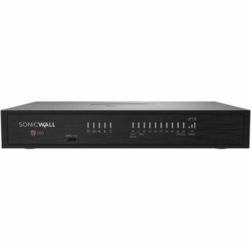 SonicWall TZ580 Network Security/Firewall Appliance - Intrusion Prevention - 8 Port - Gigabit Ethernet, 5 Gigabit Ethernet