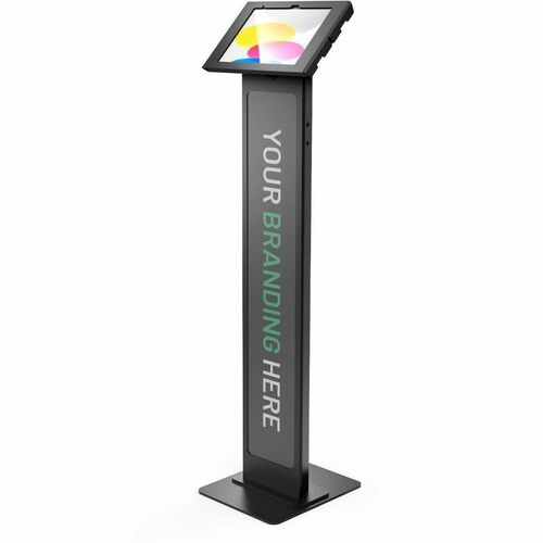 iPad 10th-11th (A16) Gen, Apex Enclosure Brandable Floor Stand Black - iPad 10th-11th (A16) Gen, Apex Enclosure Brandable 