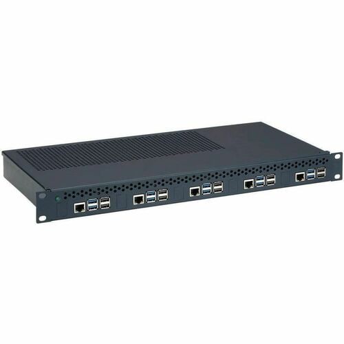 1U PI CASE WITH POWER SUPPLY FO FOR MAX. 5 UNITS RASPBERRY PI 5