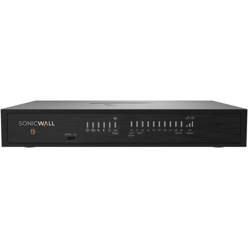 SonicWall TZ380 Wired Network Security/Firewall Appliance - 1 Year TOTALSECURE ADVANCED EDITION - Intrusion Prevention - 8