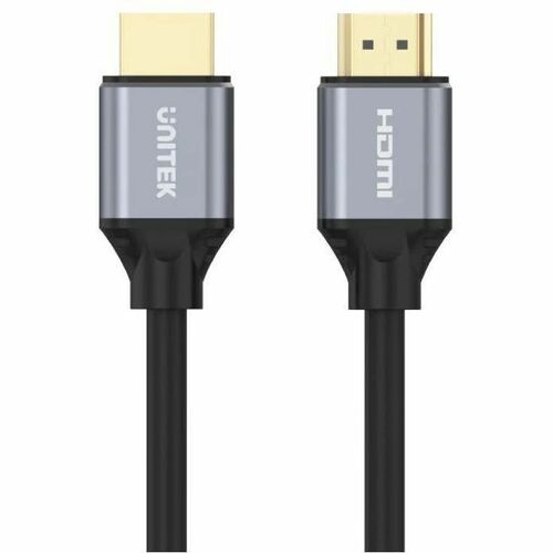 5M HDMI2.1 Male to Male Cable (8K 60Hz) Space Grey + Black UNITEK color sleeve + white box