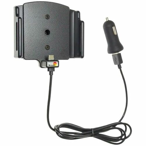 Brodit Wired Cradle for Smartphone - Charging Capability - USB Type C - Black