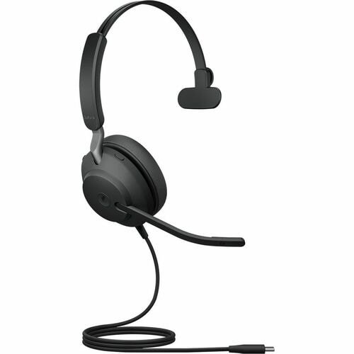 Jabra Evolve2 40 SE 有线 入耳式, 头戴式 Mono 耳机 - Microsoft Teams认证 - 单声道 - C型 USB, A 型 USB