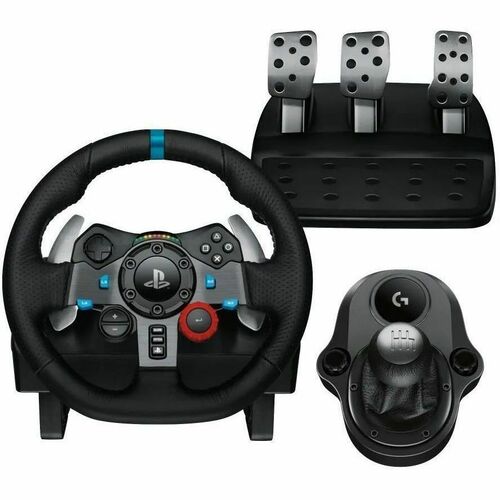 Logitech Driving Force 991-000557 Gaming Gear Shifter/Pedal/Steering Wheel - PlayStation 4, PlayStation 3, PlayStation 5, PC