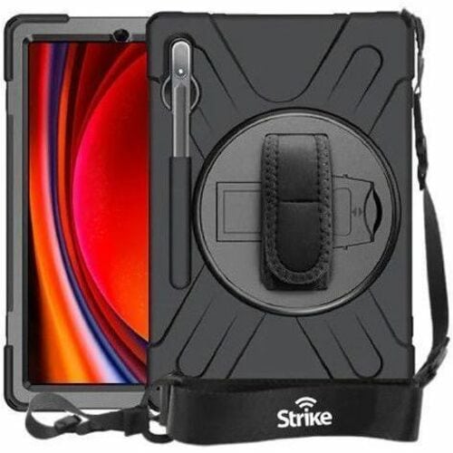 Strike Rugged Rugged Carrying Case Samsung Galaxy Tab S10 FE, Galaxy Tab S10 Lite, Galaxy Tab S7, Galaxy Tab S8, Galaxy Ta