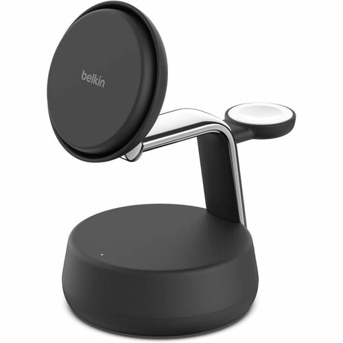 Belkin UltraCharge Pro Induction Charger - Charcoal - For Qi2-enabled Device, AirPod, Smartwatch, Smartphone, iPhone - 30 