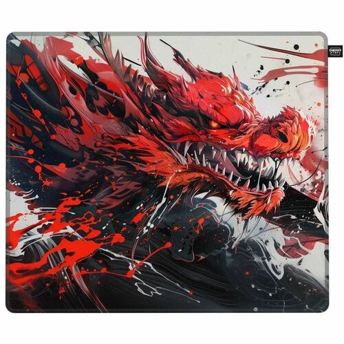XTRFY GP6 Large Gaming Mouse Pad - 400 mm x 460 mm x 4 mm Dimension - Black - Natural Rubber - Mouse