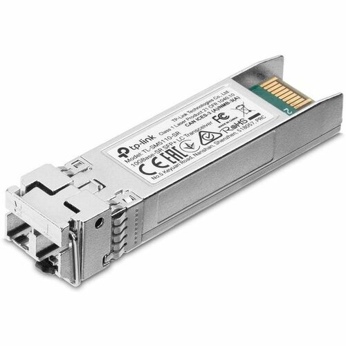 TP-Link Omada SM5110-SR SFP+ - 1 x LC/UPC 10GBase-SR Duplex Network - For Data Networking, Optical Network - Optical Fiber