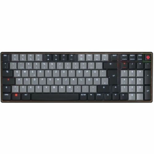 CHERRY G8A-25510 Keyboard - Wired/Wireless Connectivity - USB Type C Interface - RGB LED - English (US) - Black - CHERRY M