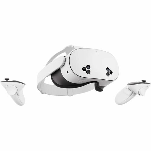 Meta Quest 3S Mixed Reality Glasses For PC - 186° Field of View - Phone SupportedBluetooth/Wi-Fi - AA - Battery Rechargeab