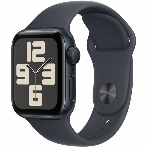 Apple Watch SE Smart Watch - 40mm Case Height - 34mm Case Width - Media noche Case Color - Media noche Band Color - Alumin