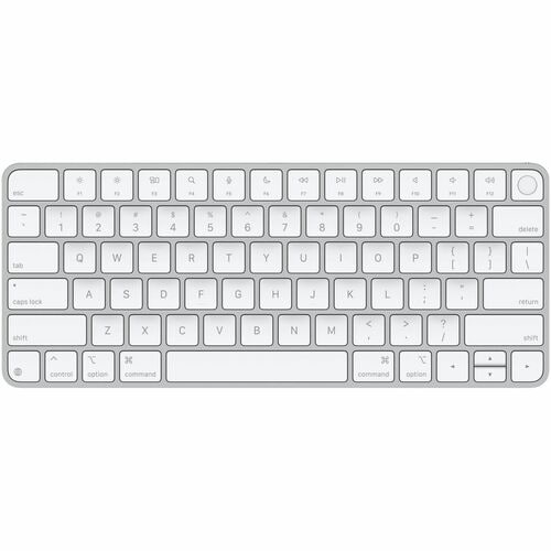 Apple Magic Teclado - Con cable/Inalámbrico Conectividad - USB Tipo C Interfaz - Inglés (EEUU) - Blanco - Bluetooth - Mult