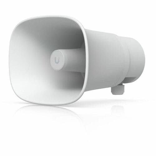 Ubiquiti AI Horn Speaker - Wired - 120 dB - Audible, Visual - Wall Mountable, Pole Mountable - White
