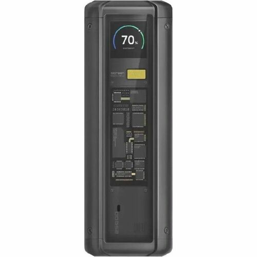 Cargador portátil Xiaomi HyperCharge - Negro - Para MacBook Pro, Smartphone - Ion Litio (Li-Ion) - 25000mAh - 212W - 6A - 