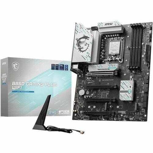 MSI B860 GAMING PLUS WIFI Gaming Desktop Motherboard - Intel B860 Chipset - Socket LGA-1851 - ATX - Core Ultra Processor S