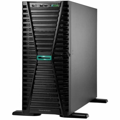 HPE ProLiant ML110 G11 4.5U Tower Server - 1 x Intel Xeon Silver 4510 2.40 GHz - 32 GB RAM - 960 GB SSD - (2 x 480GB) SSD 
