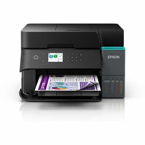 Epson ET-3950 Wired & Wireless EcoTank Inkjet Multifunction Printer - Colour - 18 ppm Mono/9 ppm Color Print - 2400 dpi Pr