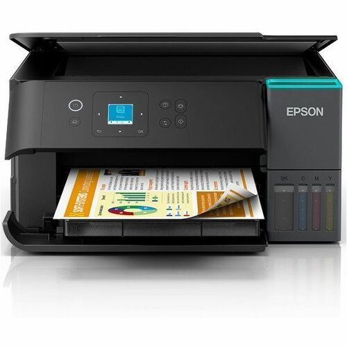 Epson ET-2950 Wireless EcoTank Inkjet Multifunction Printer - Colour - Copier/Printer/Scanner - 15 ppm Mono/8 ppm Color Pr