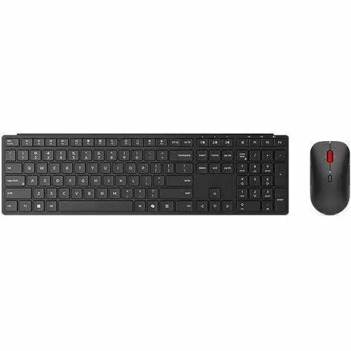 Lenovo Keyboard & Mouse - English (US) - USB Type A Wireless Bluetooth/RF 2.40 GHz Keyboard - Keyboard/Keypad Color: Eclip