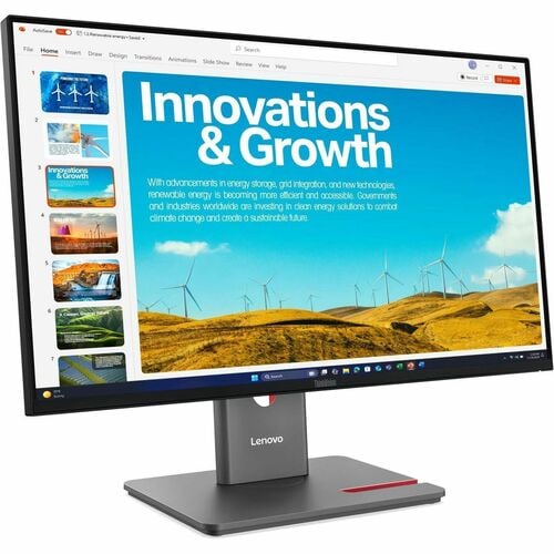 Lenovo ThinkVision P24QD-40 24" Class WQHD LED Monitor - 16:9 - Eclipse Black - 23.8" Viewable - In-plane Switching (IPS) 