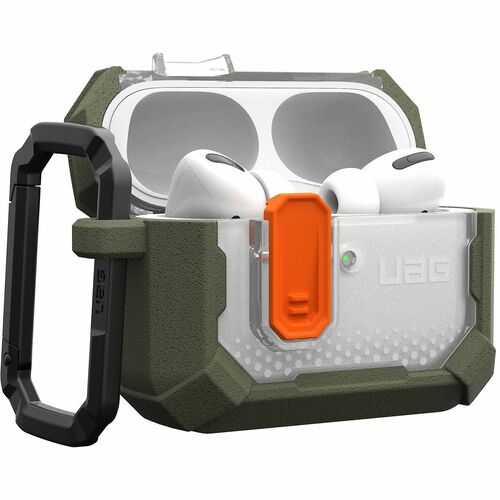 Urban Armor Gear Plasma Carrying Case Apple AirPods Pro 3 - Olive - Shock Resistant, Drop Resistant, Scratch Resistant, Sh