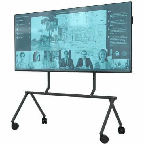 Heckler Design XL Display Stand - Up to 105" Screen Support - 220 lb Load Capacity - Floor - Steel, Powder Coated Steel, U