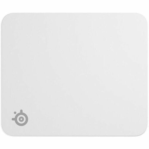 SteelSeries QcK Gaming Mouse Pad - 10.63" Height x 12.60" Width x 0.08" Depth - White - Silicon, Rubber - Anti-slip - Medi