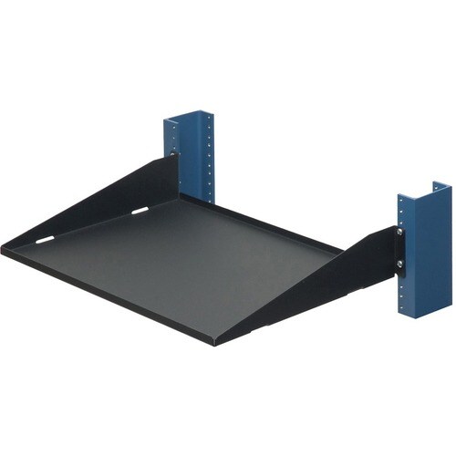 2U 2Post Cantilever Shelf 13in Depth Flanged Up, Solid