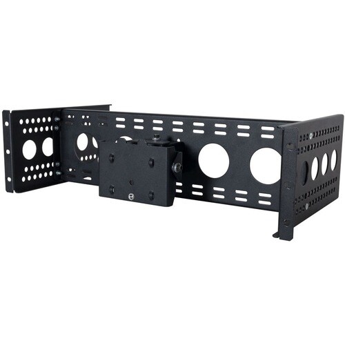 Rack Solutions Rack-mountable Rack Mount Bracket for Monitor, Server - 482.60 mm Rack Width - Black Powder Coat - TAA Comp