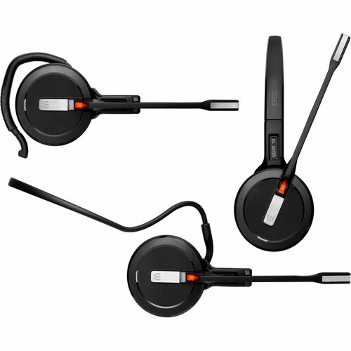 EPOS IMPACT 5000 Go Wireless Over-the-head, On-ear Mono Headset - Black - Microsoft Teams Certification - Monaural - Supra