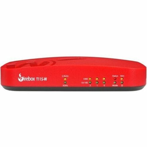 WatchGuard Firebox T115-W Network Security/Firewall Appliance - Policy Management - 3 Port - Gigabit Ethernet - 1.02 Gbit/