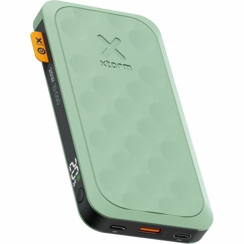 Xtorm Fuel Power Bank - Sage Green - For iPhone, Mobile Device - 1 x Type-C 18W, 1 x Type-C 20W - Lithium Polymer (Li-Poly