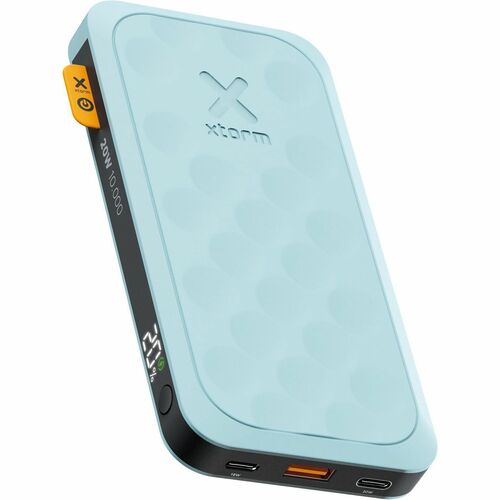 Xtorm Fuel Power Bank - Teal Blue - For iPhone, Mobile Device - 1 x Type-C 18W, 1 x Type-C 20W - Lithium Polymer (Li-Polym