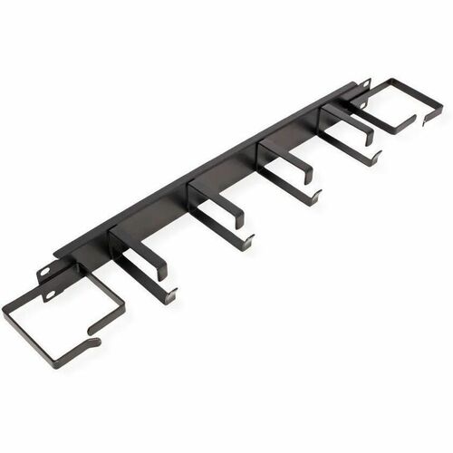 Value Cable Routing - Black - Cable Manager - 1U Rack Height - Metal, Sheet Steel