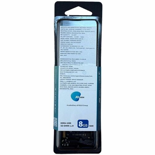 JOGEEK RAM Module for Notebook - 8 GB - DDR4-3200/PC4-25600 DDR4 SDRAM - 3200000 MHz - 1.20 V - 260-pin - SODIMM - 10 Year