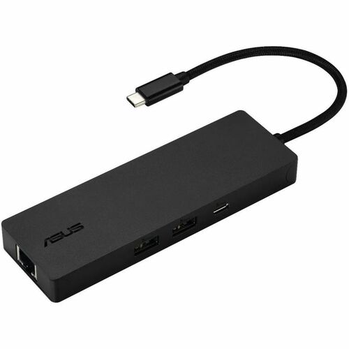 Asus DC210-8IN1-BLK USB 3.2 (Gen 2) Type C Docking Station for Notebook - Charging Capability - Memory Card Reader - SD - 