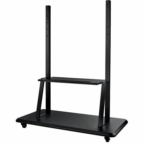 Optoma Convenient Mobile Cart - 25.59" Width x 51.18" Depth x 63.39" Height - Black - 86" Screen Supported