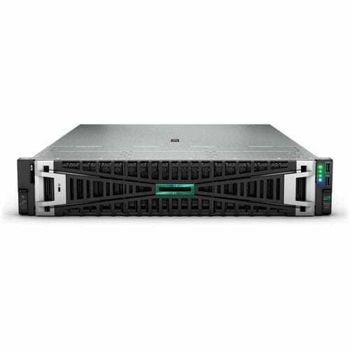 HPE ProLiant DL385 G11 2U Rack Server - 1 x AMD EPYC 9124 2.70 GHz - 64 GB RAM - 960 GB SSD - (2 x 480GB) SSD Configuratio