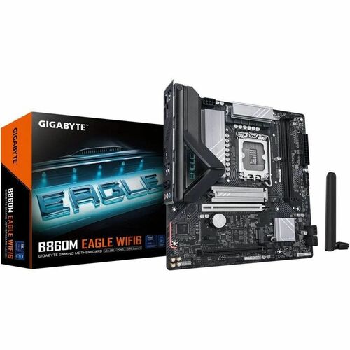 GIGABYTE Ultra Durable B860M EAGLE WIFI6 Gaming Desktop Motherboard - Intel B860 Chipset - Socket LGA-1851 - Micro ATX - C