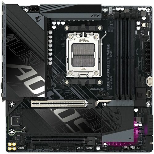 Aorus Ultra Durable B850M A ELT WF6E ICE Gaming Desktop Motherboard - AMD B850 Chipset - Socket AM5 - Micro ATX - Ryzen 7 