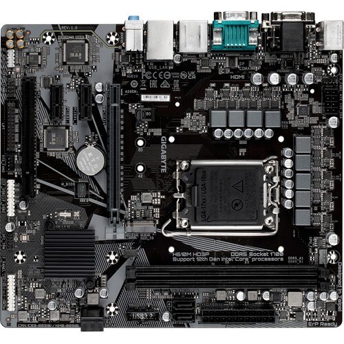 GIGABYTE Ultra Durable H610M HD3P Desktop Motherboard - Intel H610 Chipset - Socket LGA-1700 - Micro ATX - Pentium Gold, C